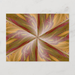 螺旋状花4葉書 ポストカード