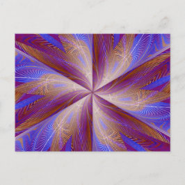 螺旋状花5葉書 ポストカード