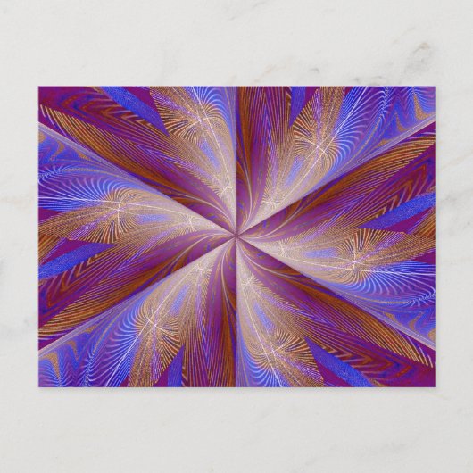 螺旋状花5葉書 ポストカード (正面)