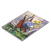 螺旋綴じの並べ紙のノート6.5" x 8.75" ノートブック (左側)