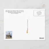 螺旋階段、テネシー州キャピトル建物 ポストカード (裏面)