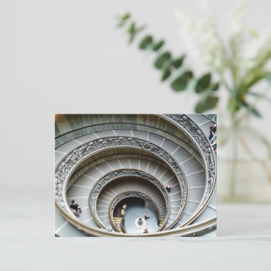 螺旋階段、バチカン美術館、はがき ポストカード (スタンド正面)