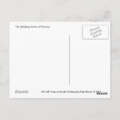 螺線形になる渦(郵便はがき) ポストカード (裏面)