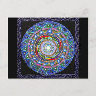螺線形になる渦(郵便はがき) ポストカード