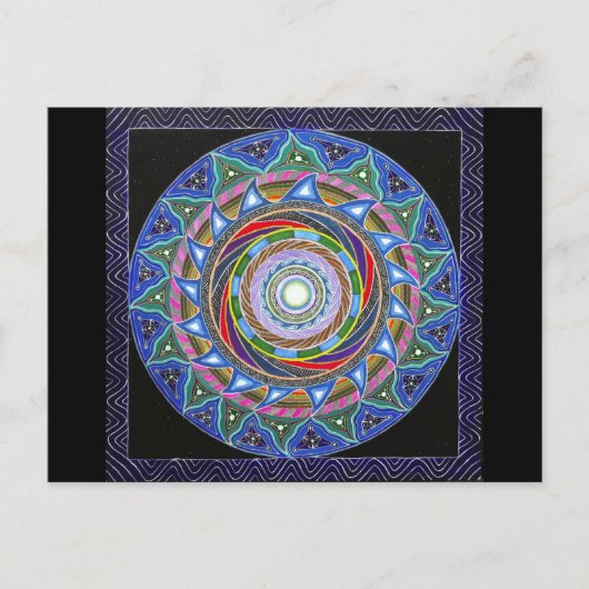 螺線形になる渦(郵便はがき) ポストカード (正面)