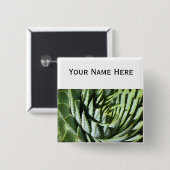 螺線形のアロエピンボタンのバッジ 缶バッジ (正面&裏面)