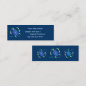 螺線形のカメのプロフィールカード スキニー名刺 (正面/裏面)