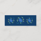 螺線形のカメのプロフィールカード スキニー名刺 (裏面)