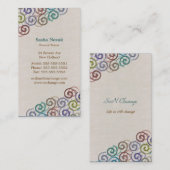 螺線形のパーソナルトレーナー 名刺 (正面/裏面)