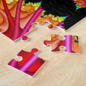 螺線形の双生児のフラクタルの芸術のパズル ジグソーパズル (側面)