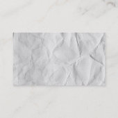 螺線形の古いペーパーノート 名刺 (裏面)