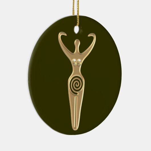 螺線形の女神 セラミックオーナメント (右)