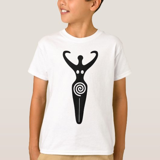 螺線形の女神 Tシャツ (正面)