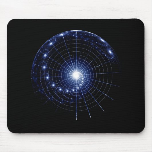 螺線形の宇宙、想像星図 マウスパッド (正面)