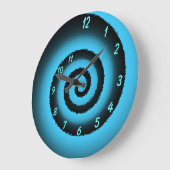 螺線形の時計 ラージ壁時計 (傾斜)