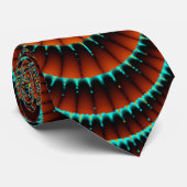螺線形の曼荼羅のフラクタルデザイナータイ! ネクタイ (ロール)