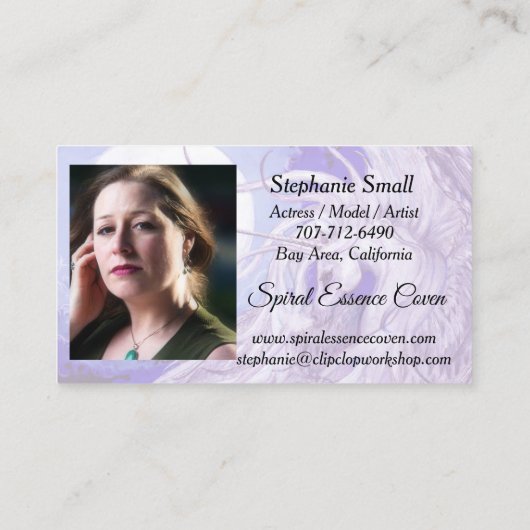 螺線形の本質カード 名刺 (裏面)