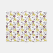 螺線形の本質毛布 フリースブランケット (正面(横))