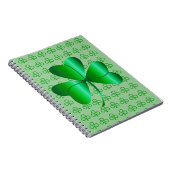 螺線形ノートのシャムロック ノートブック (右側)