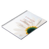 螺線形ノート"すべての事よい" 6.5" x8.75 " ノートブック (左側)