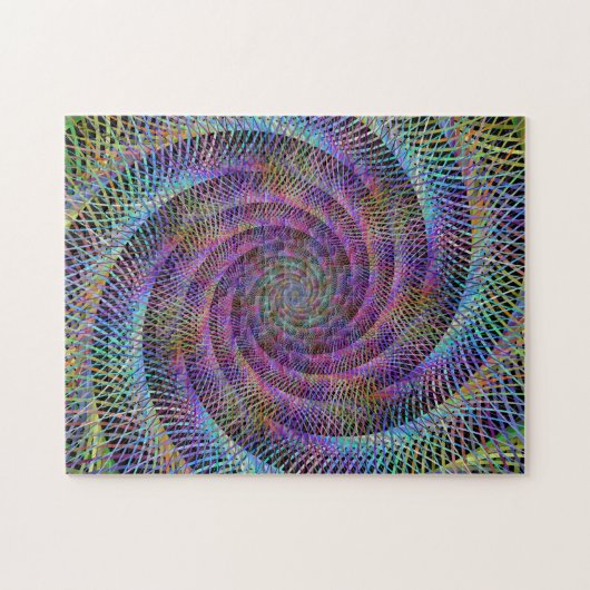 螺線形 ジグソーパズル (横)