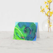 螺線形I カード (黄色い花)