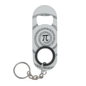 螺線形Piのかちりと言う音は灰色色を変えるためにカスタマイズ キーホルダー栓抜き (正面)