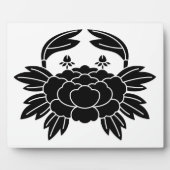 蟹の形をした芍薬 フォトプラーク (正面)