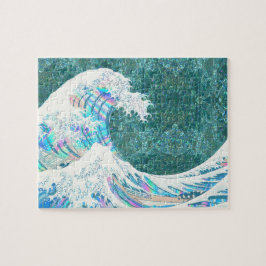 蟹川素晴らしの虹色の波 ジグソーパズル