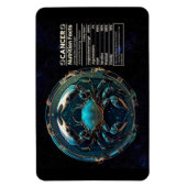 蟹座にちなんだ栄養価表示 マグネット (縦)