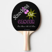 蟹座のかい-乳癌の手袋--をノックアウトします 卓球ラケット (正面)