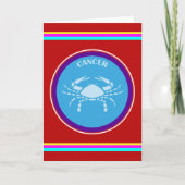 蟹座のグリーティングカード カード (正面)