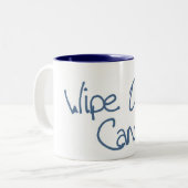 蟹座のマグを一掃して下さい ツートーンマグカップ (正面左)