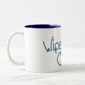 蟹座のマグを一掃して下さい ツートーンマグカップ (左)