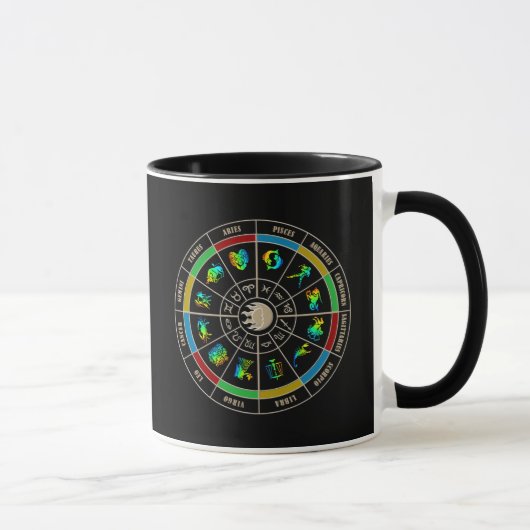 蟹座の占星術のマグ マグカップ (右)