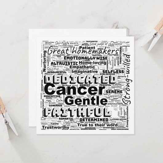 蟹座の君へのこの言葉 雲のような優しさ カード (正面/裏面インサイチュ)