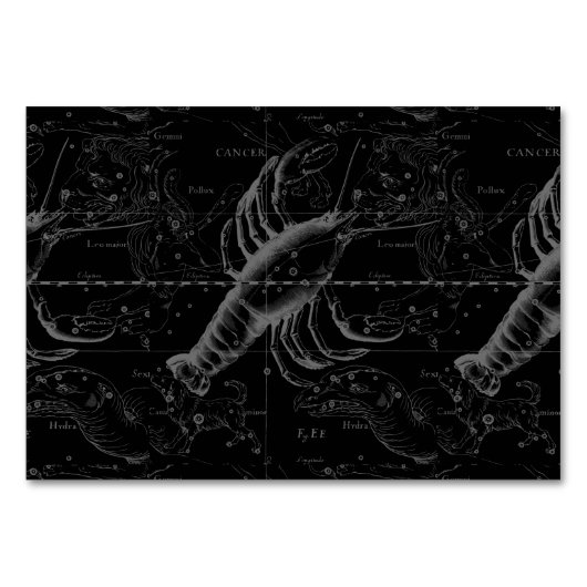 蟹座の星座のHeveliusの1690年の装飾 テーブルナンバー (正面)