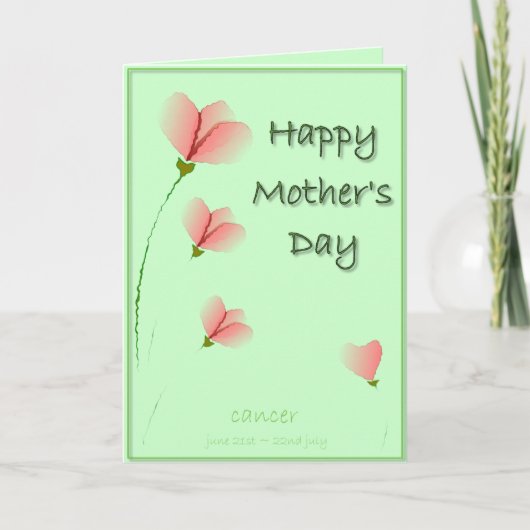 蟹座の母の日カード カード (正面)