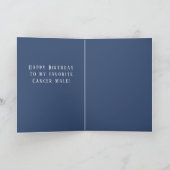 蟹座の男性への誕生日カード シーズンカード (内部)