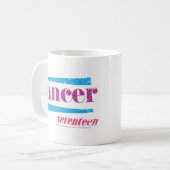 蟹座の紫色 コーヒーマグカップ (正面左)