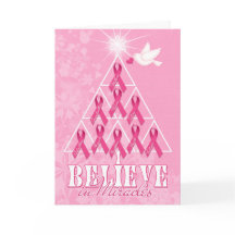 蟹座の認識度のピンクのリボンのクリスマスツリー