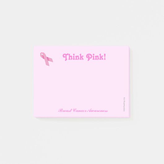 蟹座の認識度のポスト・イット-乳癌 ポストイット (正面)