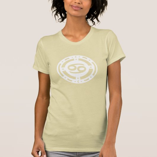 蟹座の(占星術の)十二宮図の印 Tシャツ (正面)