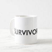 蟹座の"生存者"のギフトのマグ コーヒーマグカップ (正面左)