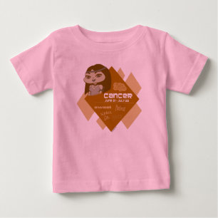 蟹座のTシャツ ベビーTシャツ