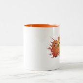 蟹座はコーヒー・マグを吸います ツートーンマグカップ (中央)