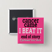 蟹座は来ました。 私はそれを打ちました。 カスタマイズ可能な生存者 缶バッジ (正面&裏面)