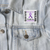 蟹座はI得意気にラベンダー2を身に着けています 缶バッジ (インサイチュ)