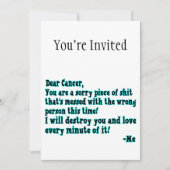 蟹座への手紙 招待状 (正面)