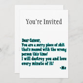 蟹座への手紙 招待状 (正面/裏面)